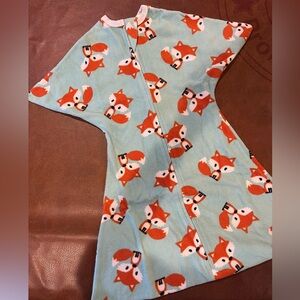 Fox Print Fleece Zipadee Zip SleepSack
